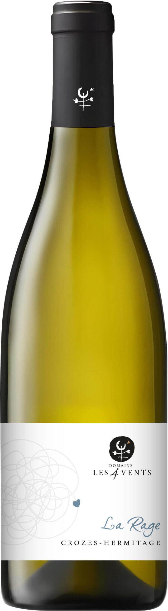bouteille vin crozes hermitage domaine les 4 vents la rage