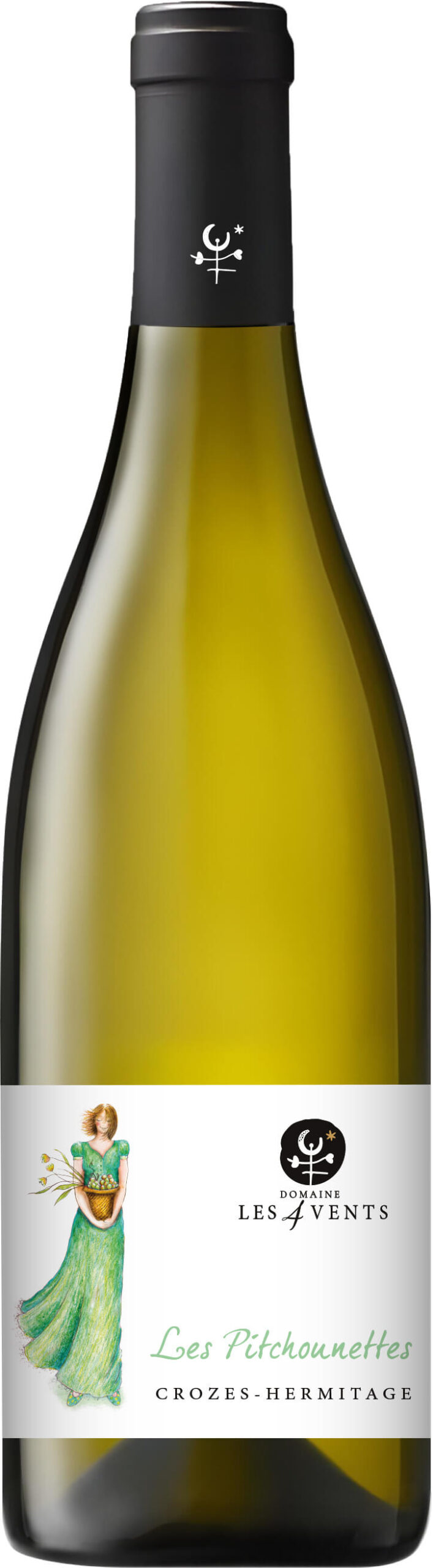 bouteille vin blanc crozes hermitage domaine les 4 vents pitchounettes