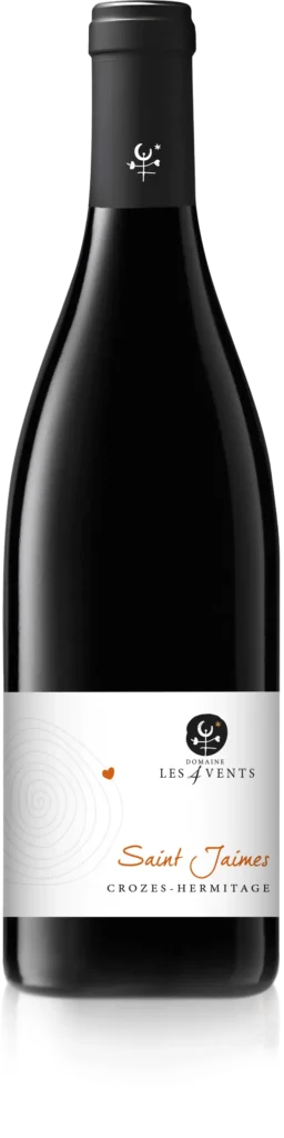 image bouteille vin rouge crozes hermitage domaine les 4 vents reflet saint jaimes