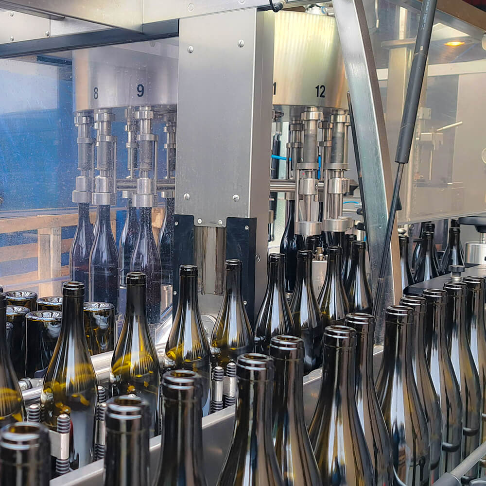 embouteillage bouteilles crozes hermitage domaine les 4 vents